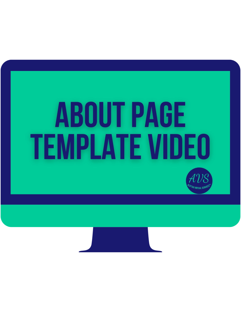 About Page Template Video